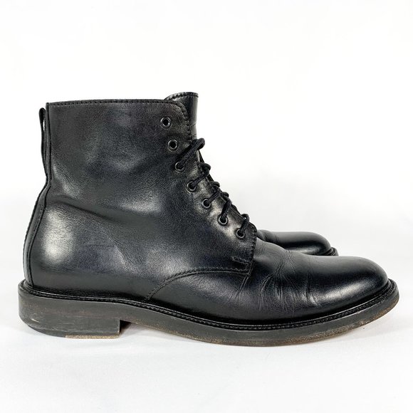 A.P.C. Other - A.P.C. Men's Black Leather Lace-Up Brogue Boots